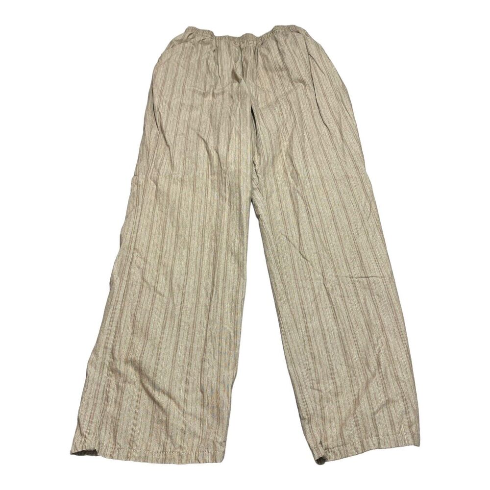 VF Jeanswear Beige Striped Pants Women's Size 12 AVG - Picture 2 of 8